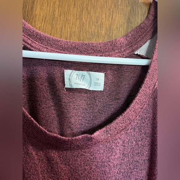 Maurices Pink Long Sleeve Shirt Size 1X - Picture 2 of 3